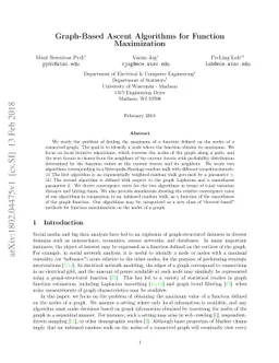Graph-Based Ascent Algorithms for Function Maximization