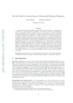 On the Relative Succinctness of Sentential Decision Diagrams