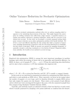 Online Variance Reduction for Stochastic Optimization