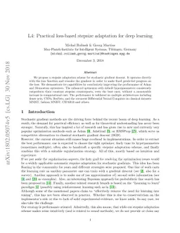 L4: Practical loss-based stepsize adaptation for deep learning