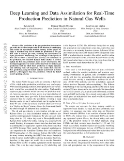 Deep Learning and Data Assimilation for Real-Time Production Prediction
  in Natural Gas Wells