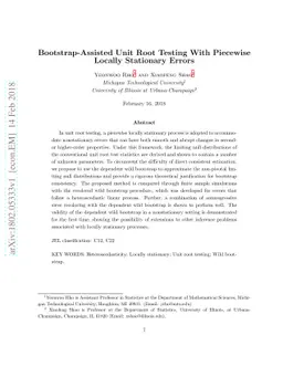Bootstrap-Assisted Unit Root Testing With Piecewise Locally Stationary
  Errors