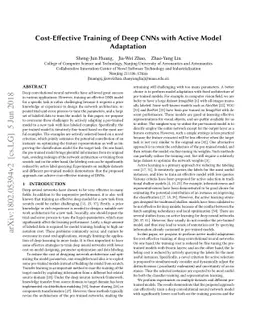 Cost-Effective Training of Deep CNNs with Active Model Adaptation