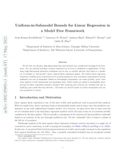 Uniform-in-Submodel Bounds for Linear Regression in a Model Free
  Framework