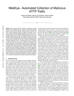 WebEye - Automated Collection of Malicious HTTP Traffic