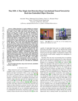 Tiny SSD: A Tiny Single-shot Detection Deep Convolutional Neural Network
  for Real-time Embedded Object Detection