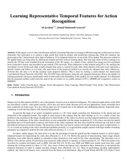 Learning Representative Temporal Features for Action Recognition