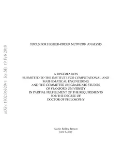 Tools for higher-order network analysis