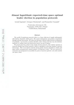 Almost logarithmic-time space optimal leader election in population
  protocols