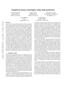 Simplicial Closure and higher-order link prediction