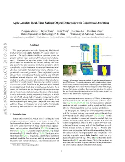 Agile Amulet: Real-Time Salient Object Detection with Contextual
  Attention