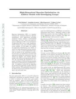 High-Dimensional Bayesian Optimization via Additive Models with
  Overlapping Groups