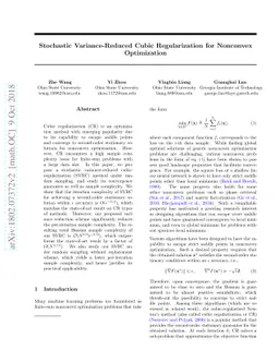 Stochastic Variance-Reduced Cubic Regularization for Nonconvex
  Optimization