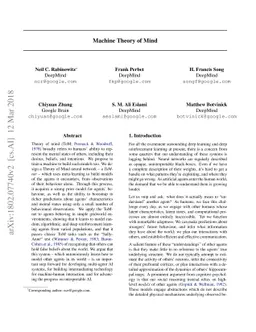 Machine Theory of Mind