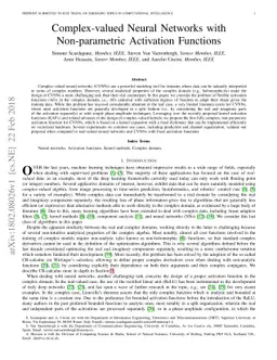 Complex-valued Neural Networks with Non-parametric Activation Functions