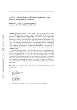 AEkNN: An AutoEncoder kNN-based classifier with built-in dimensionality
  reduction