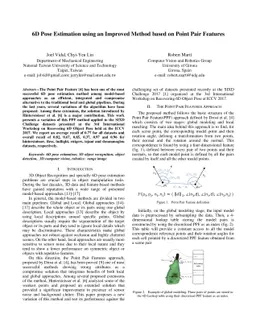 6D Pose Estimation using an Improved Method based on Point Pair Features