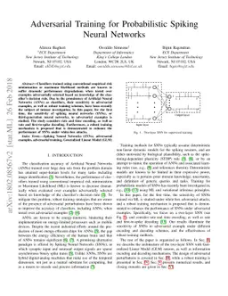 Adversarial Training for Probabilistic Spiking Neural Networks