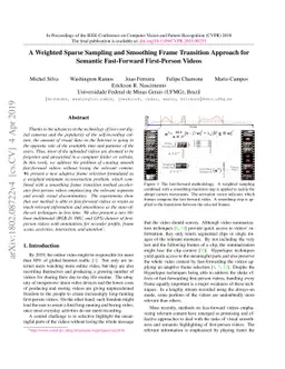 A Weighted Sparse Sampling and Smoothing Frame Transition Approach for
  Semantic Fast-Forward First-Person Videos
