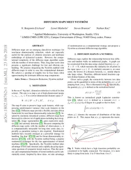 Diffusion Maps meet Nyström