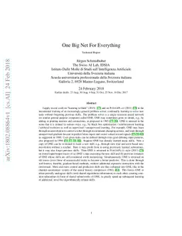 One Big Net For Everything