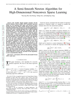 A Semi-Smooth Newton Algorithm for High-Dimensional Nonconvex Sparse
  Learning