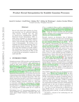 Product Kernel Interpolation for Scalable Gaussian Processes