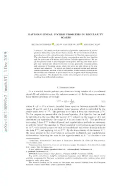 Bayesian linear inverse problems in regularity scales