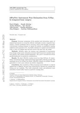 i3PosNet: Instrument Pose Estimation from X-Ray in temporal bone surgery