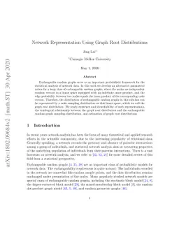 Network Representation Using Graph Root Distributions