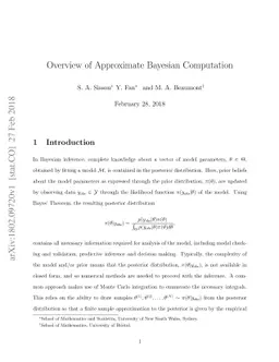 Overview of Approximate Bayesian Computation