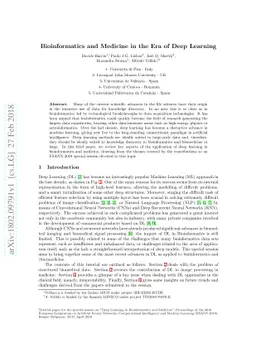 Bioinformatics and Medicine in the Era of Deep Learning