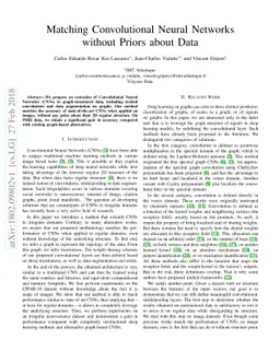 Matching Convolutional Neural Networks without Priors about Data