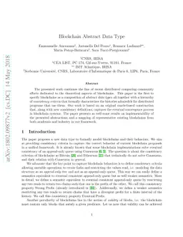 Blockchain Abstract Data Type