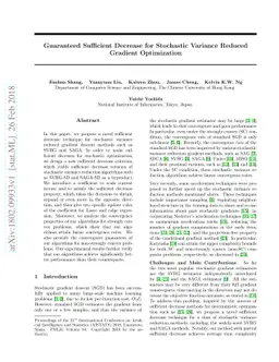 Guaranteed Sufficient Decrease for Stochastic Variance Reduced Gradient
  Optimization