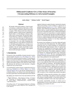 Obfuscated Gradients Give a False Sense of Security: Circumventing
  Defenses to Adversarial Examples