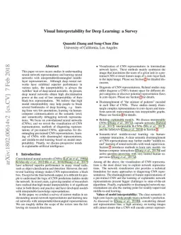 Visual Interpretability for Deep Learning: a Survey