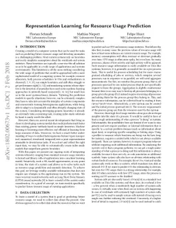 Representation Learning for Resource Usage Prediction