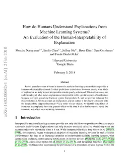 How do Humans Understand Explanations from Machine Learning Systems? An
  Evaluation of the Human-Interpretability of Explanation