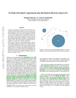 No Modes left behind: Capturing the data distribution effectively using
  GANs