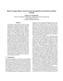 Build a Compact Binary Neural Network through Bit-level Sensitivity and
  Data Pruning
