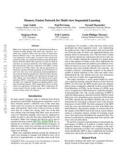 Memory Fusion Network for Multi-view Sequential Learning