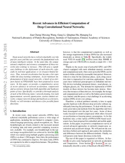 Recent Advances in Efficient Computation of Deep Convolutional Neural
  Networks