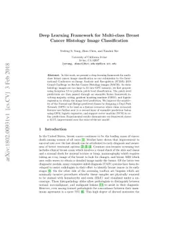 Deep Learning Framework for Multi-class Breast Cancer Histology Image
  Classification