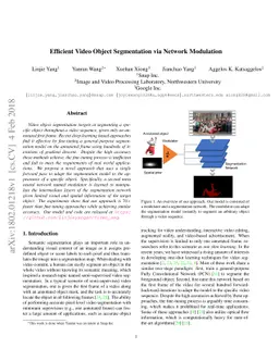 Efficient Video Object Segmentation via Network Modulation