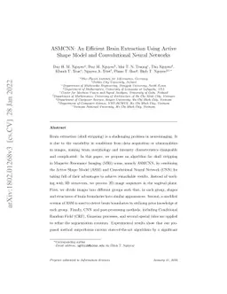 ASMCNN: An Efficient Brain Extraction Using Active Shape Model and
  Convolutional Neural Networks