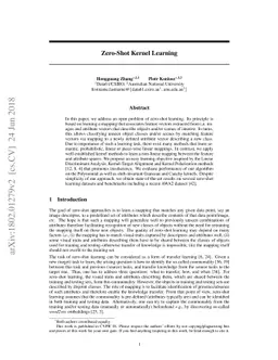 Zero-Shot Kernel Learning