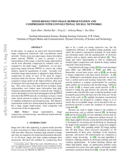 Mixed-Resolution Image Representation and Compression with Convolutional
  Neural Networks