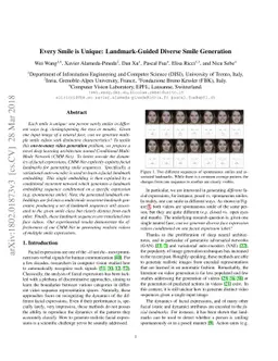 Every Smile is Unique: Landmark-Guided Diverse Smile Generation