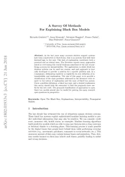 A Survey Of Methods For Explaining Black Box Models